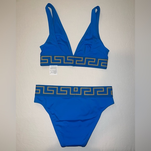 Versace Greca Border Bikini Top & Bottom - Picture 2 of 10